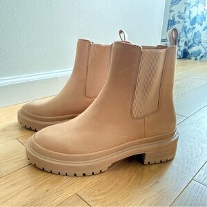 Crown Vintage Tan Leather Chelsea Boots